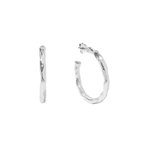 HAZEL HOOPS SILVER